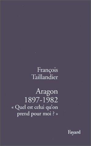 Couverture : Aragon, 1897-1982