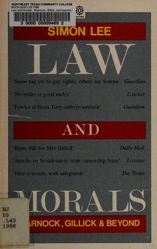 Couverture : Law and morals