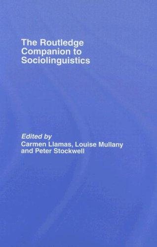 Couverture : The Routledge Companion to Sociolinguistics