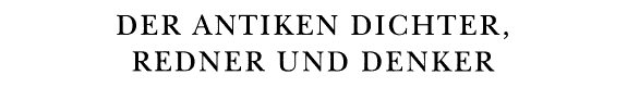 Couverture : Die Bildnisse der antiken Dichter, Redner und Denker