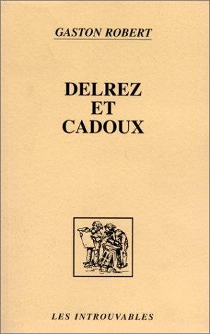 Couverture : Delrez et Cadoux