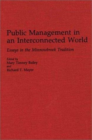 Couverture : Public management in an interconnected world