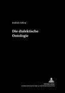Couverture : Die dialektische Ontologie