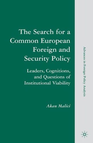 Couverture : The Search for a Common European Foreign and Security Policy