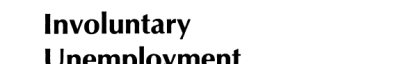 Couverture : Involuntary unemployment