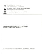 Couverture : Méthode provisoire pour l'évaluation de la dégradation des sols
