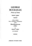 Couverture : George Buchanan, prince of poets