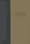 Couverture : Public schools in Renaissance France