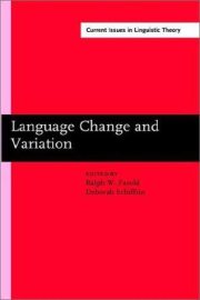 Couverture : Language change and variation