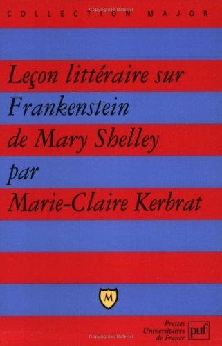 Couverture : Leçon littéraire sur Frankenstein de Mary Shelley