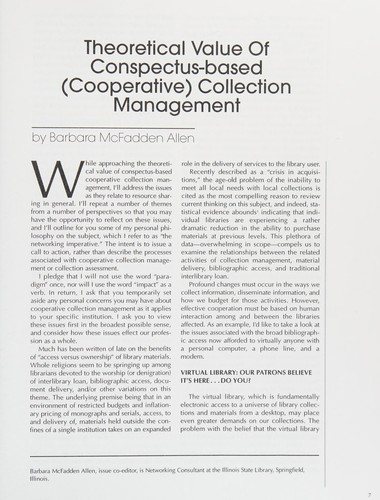 Couverture : Cooperative collection management