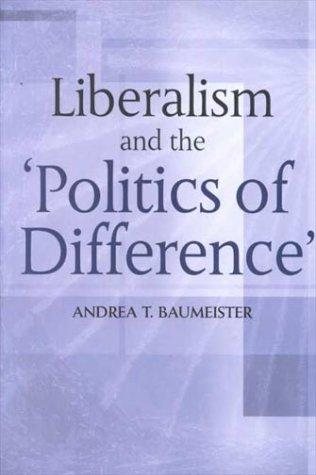 Couverture : Liberalism and the 'politics of Difference'