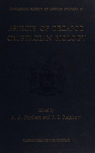 Couverture : Aspects of decapod crustacean biology