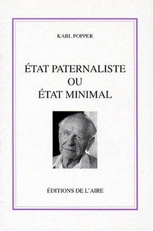 Couverture : Etat paternaliste ou Etat minimal