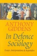 Couverture : In Defense of Sociology