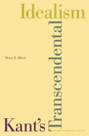 Couverture : Kant's transcendental idealism