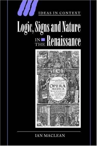 Couverture : Logic, signs, and nature in the Renaissance