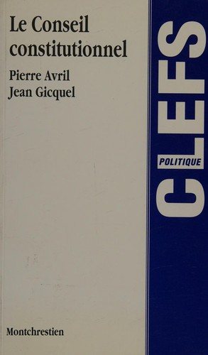 Couverture : Le Conseil constitutionnel