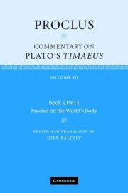 Couverture : Commentary on Plato's Timaeus