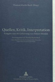 Couverture : Quellen, Kritik, Interpretation