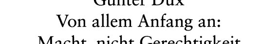 Couverture : Von allem Anfang an : Macht, nicht Gerechtigkeit