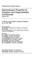 Couverture : Spectroscopic Properties of Inorganic and Organometallic Compounds