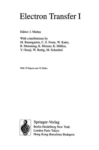 Couverture : Electron transfer