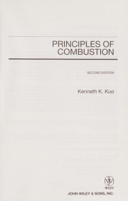 Couverture : Principles of Combustion