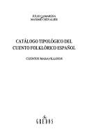 Couverture : Catalogo Tipologico Del Cuento Espanol (Biblioteca Romanica Hispanica)