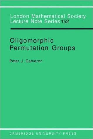 Couverture : Oligomorphic permutation groups
