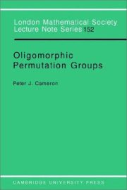 Couverture : Oligomorphic permutation groups