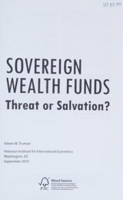 Couverture : Sovereign wealth funds