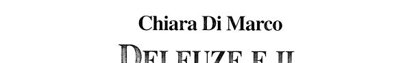 Couverture : Deleuze e il pensiero nomade