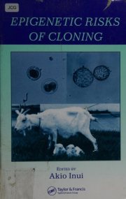 Couverture : Epigenetic risks of cloning