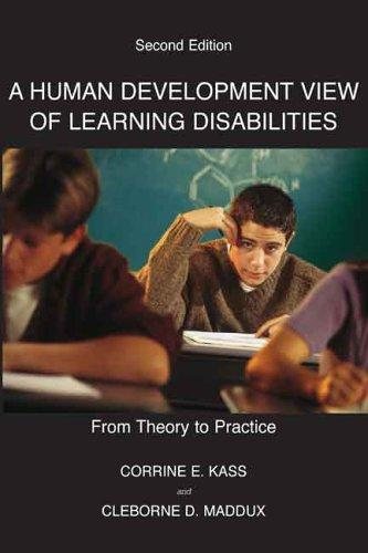 Couverture : A Human Development View Of Learning Disabilities