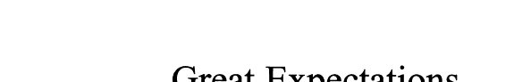 Couverture : Great expectations