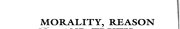Couverture : Morality, reason, and truth