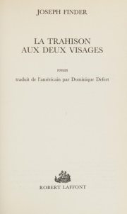 Couverture : La trahison aux deux visages