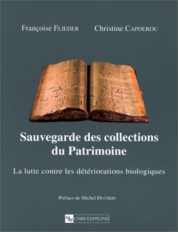 Couverture : Sauvegarde des collections du patrimoine