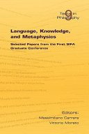 Couverture : Language, knowledge and metaphysics