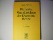 Couverture : Die beiden Grundprobleme der Erkenntnistheorie. Aufgrund von Manuskripten aus den Jahren 1930 - 1933.
