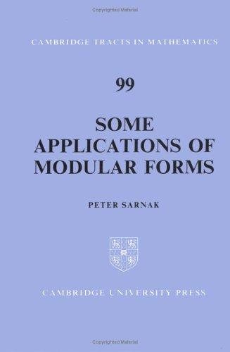 Couverture : Some applications of modular forms