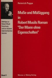 Couverture : Musse und Müssiggang in Robert Musils Roman "Der Mann ohne Eigenschaften"