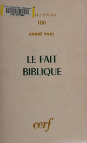 Couverture : Le Fait biblique