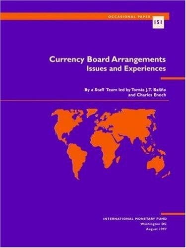 Couverture : Currency board arrangements