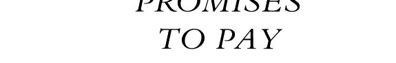 Couverture : Promises to Pay