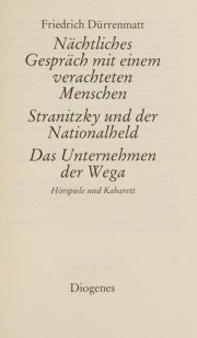 Couverture : Nächtliches Gespräch mit einem verachteten Menschen