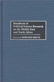 Couverture : Handbook of political science research on the Middle East and North Africa