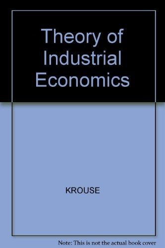 Couverture : Theory of industrial economics