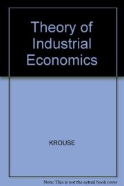 Couverture : Theory of industrial economics